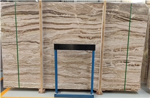 Polished Persian Walnut Travertine Jade Slabs